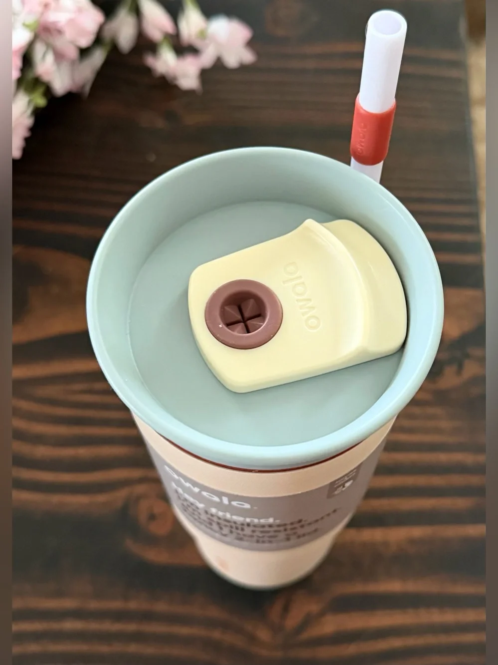 Owala Insulated Tumbler in Blush Pink with 2-in-1 Lid